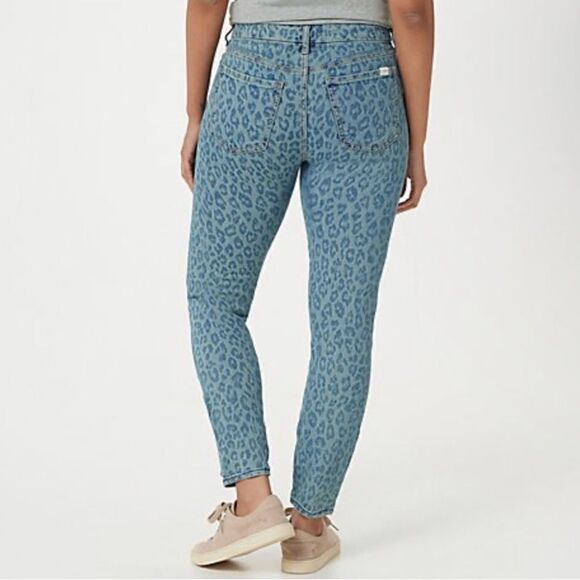 Jen7 by 7 for All Mankind Ankle Skinny - Sunrise Leopard - Picture 2 of 12